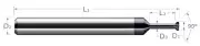 HARVEY TOOL 942931-C3 THREAD RELIEF CUTTER 4FL AITIN .3550 x .080 x 1.078NL