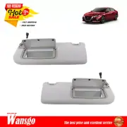 For 2019-2024 Nissan Altima Sun Visor Driver Passenger Side W/Lights Mirror Gray (for: Nissan)