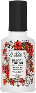 Poo-Pourri Tropical Hibiscus Go Toilet Spray 4 oz Bottle, Scent, 4 Fl Oz