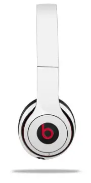 Skin Wrap for Beats Solo Wireless 2 3 4 Solids White SKIN ONLY
