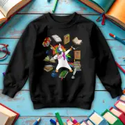 Girls Dab Unicorn World Book Day Sweatshirts Jumper Costume Outfits Apparel #WBD