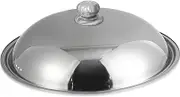 KALLORY Metal Pot Lids Stainless Steel Pan Lid, Universal Pans Pots Lid Frying Pan Covers Lids Wok Lid for Cooking (36cm) Cooking Pot Lid