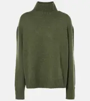 [Loro Piana] Loro Piana Parksville cashmere turtleneck sweater AU 8 green