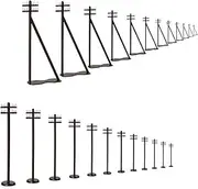 24pcs HO Scale 1:87 Telephone Power Tel Poles 10.5cm Model Railroad Diorama (Style B)