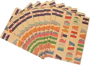 GOOHOCHY 10pcs Birthday Wrapping Paper Rolls Birthday Party Supplies Sturdy Bright Patterns