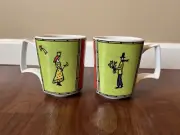 Rosenthal Studio Line 2 Flash Love Story Mugs Dorothy Hafner NEW W/O Box Flaw