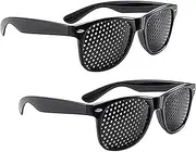 [Generic] Lunisk Vision Correction Glasses – Anti-Myopia & Anti-Fatigue Full-Hole Pinhole Glasses for Strabismus & Astigmatism – Unisex Eye Training Glasses – Unique Health Gifts for Men & Women