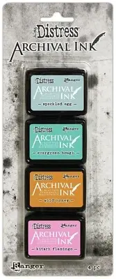 TIM HOLTZ DISTRESS ARCHIVAL MINI INK KIT - KIT 4