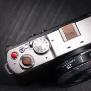 Wooden Camera Shutter Release Button Hot Shoe Cover Cap for Panasonic LUMIX S9
