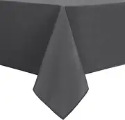 DWCN Rectangle Tablecloth - Waterproof & Wrinkle Resistant Washable Fabric Table Cloth for Dining, Party and Outdoor Use,137 x 203cm,Grey