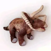 Wild Republic Triceratops Dinosaur 14" Dino Brown Plush Stuffed Animal Textured