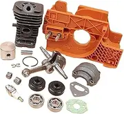 Yurefax Crancase Crankshaft Cylinder Piston Pan Oil Seal Bearing Kit, for Husqvarna, for 137 142 Chainsaw Engine Motor Spare Parts Motosierras Lawn Mower Crankshaft Oil Seal