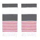 Turkish Beach Towel Set of 2 (38" x 71") – Oversized, Quick-Dry, Sand-Free ,Soft