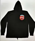 Coca Cola Sweatshirt "Cool,Dark,Handsome" Light Pull-Over w Hood -LG-XL-1995-NEW