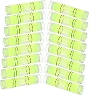 Angoily 100pcs Bubble Ruler Horizontal Level Tool Round Bubble Level Small Rulers Set High Precision Measuring Instruments