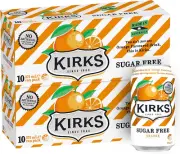 Kirks Orange Sugar Free Soft Drink Multipack Cans 20 X 375 Ml