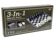 CHESS/CHECKERS 3-in-1 MAGN.10" (CHS001783)