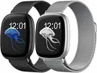 For Fitbit Versa 3/Versa Sense Watch Band Milanese Stainless Steel Wrist Strap