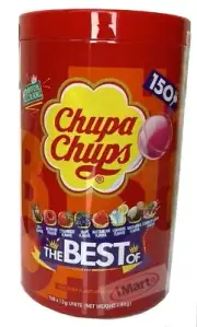 150 x Best of CHUPA CHUPS Lollipops Assorted Flavour Bulk Jar Box New
