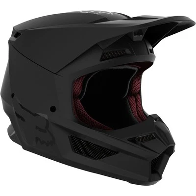 NEW Fox V1 Matte Black MIPS Kids Dirt Bike Helmet