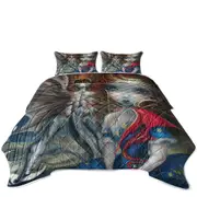 Scary Dragon Art Prints Great Red Dragonling Coverlet