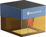 SCULPFUN iCube Pro 5W Laser Engraver and Cutter, High Output Power for Beginners, 0.06 mm High Accuracy Focus With Smoke Filter, BT Connection, Working Area 130 * 130 mm