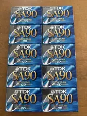 10 Pack TDK SA Type II 90 Minute SA-90 SA-90S10 High Bias CD Cassette Tapes NEW!