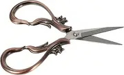 TEHAUX 1pc Vintage Scissor Embroidery Pointed Trimmer Multifunctional Yarn Shears for Household Use