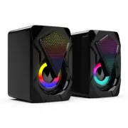 Surround Sound System LED PC Speakers Gaming Bass USB Wired for Desktop Computer