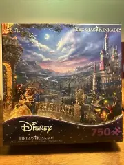 Beauty and The Beast Falling In Love Thomas Kinkade Collection 750 Piece Puzzle