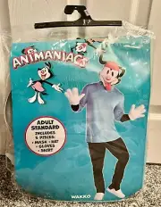 Animaniacs Wakko Adult Standard Size Halloween Costume Mask Gloves Shirt