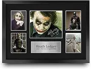 HWC Trading FR A3 Heath Ledger Joker Presents Printed Signed Autograph Picture for Movie Memorabilia Fans - A3 Framed