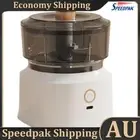 Electric Garlic Masher Mincer 350ml Food Chopper Mud Meat Grinder (White) AU