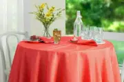 Arlee Baked Apple Red Cloth Outdoor Indoor Tablecloth 60 x 84 Summer