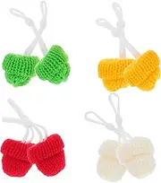 ORFOFE 8 Pcs Lizard Hat for Pet Reptiles Fashionable Adjustable Snake Hat Woolen Knit Lizard Costume Accessory
