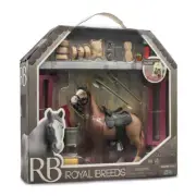 Royal Breeds Equestrian Playset Brown Quarter Horse Toy Barn NEW