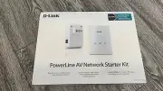 D-Link Powerline AV Network Adapter Kit (DHP-307AV) New / Sealed