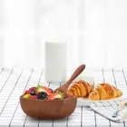 Wooden Bowl Fruit Bowls Salad Set Baby Serving Kit Mixing Breakfast
