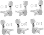 BIUDECO 6pcs String Fully Enclosed Locking Guitar Tuners for Electric Guitar Durable Tuning Knobs for Accurate String and Stylish Appearance