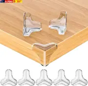 8 Pack Large Clear Corner Protectors for Baby Proofing Furniture - Table Edge Gu