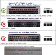 Keyboard Cover Silicone Skin for Macbook Pro 13 15 17 Inch French Language Keybo