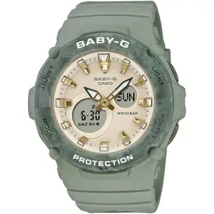 【CASIO 卡西歐】Baby-G 森林綠 運動手錶(BGA-275M-3A)