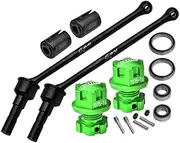 4140 Carbon Steel Front Or Rear Extend Cvd Drive Shaft (110mm) with Aluminium 7075 Alloy Wheel Lock & Hex Claw for Traxxas 1/10 Maxx with WideMAXX Monster Truck 89086-4 Upgrades - Green