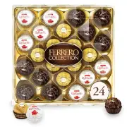 Collection, 24 Count, Premium Gourmet Assorted Hazelnut Milk Chocolate, Dark Cho