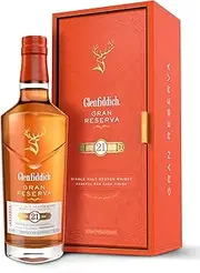 Glenfiddich 21 Year Old Single Malt Scotch Whisky with Gift Box, 70cl