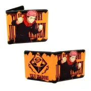 New Yuji Itadori Orange JUJUTSU KAISEN BiFold Wallet Credit Card Billfold