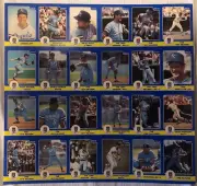 George Brett KC Royals 1984 STAR Co. MLB Baseball Uncut Panel 24 Card Sheet Set