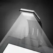 Clip On Book Light USB Rechargeable LED Reading Lamp Eye Care Double As Bookmark Desk & Bed Lamp Flexible with 4 Level Dimmable for Book, ipad and More (Black)