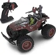 NKOK Halo Infinite RC: UNSC Warthog Mud Hog - Stunt Performing, Master Chief & Spartan, 2.4 GHz Radio Control Vehicle
