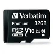 Verbatim 32GB microSDHC UHS-I V10 U1 Class 10 44083